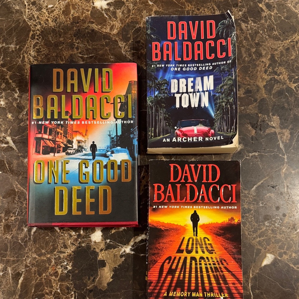 Thriller three-book set by author David Baldacci